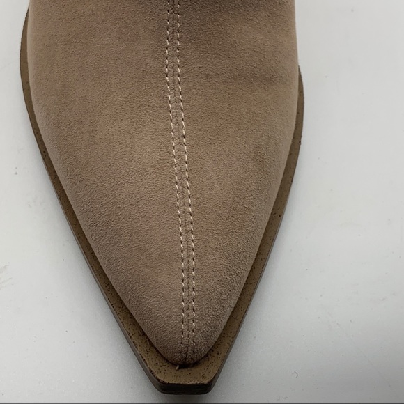 VINCE CAMUTO Ginsel Taupe Suede Bootie - Picture 15 of 15